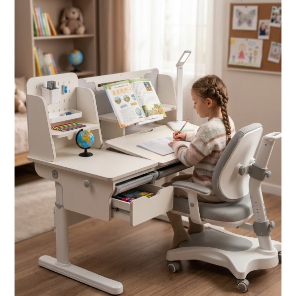 Фото - Парта школьная Cubby Ammi Grey